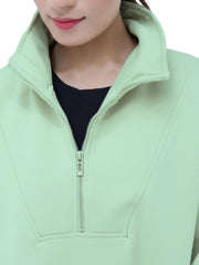 HALF ZIP SWEAT SHIRT
