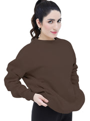 Crew Neck no Zip Sweat Shirt