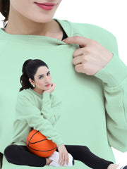 CREW NECK NO ZIP SWEAT SHIRT