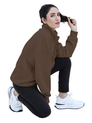 HALF ZIP SWEAT SHIRT