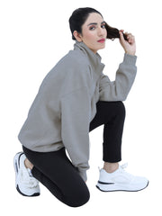 HALF ZIP SWEAT SHIRT