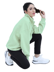 HALF ZIP SWEAT SHIRT