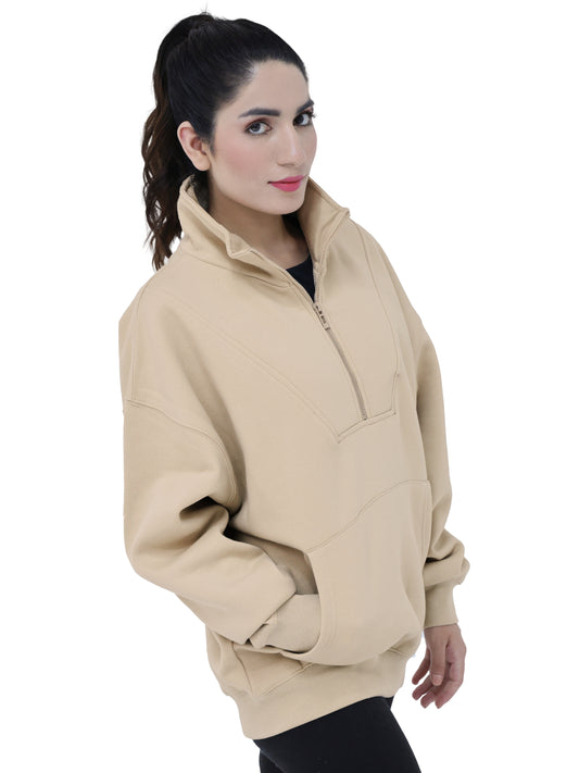 HALF ZIP SWEAT SHIRT