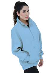 HALF ZIP SWEAT SHIRT