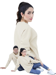 Crew Neck no Zip Sweat Shirt