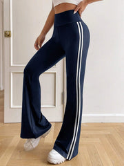 NEW STRIPED TAPE SIDE FLARE LEG PANT