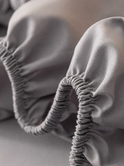 1pc Solid Color Fitted Sheet, Minimalist Fabric Fitted Sheet For Home, All Season