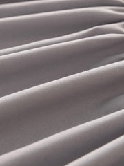 1pc Solid Color Fitted Sheet, Minimalist Fabric Fitted Sheet For Home, All Season