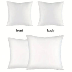 1pc/4pcs, Blank Polyester Sublimation Pillow Cover 16"X16" / 18"X18" / 20"X20", With Invisible Zipper, For Heat Press Printing, Double-Sided, No Insert, Suitable For DIY, Sublimation Printing