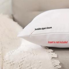 1pc/4pcs, Blank Polyester Sublimation Pillow Cover 16"X16" / 18"X18" / 20"X20", With Invisible Zipper, For Heat Press Printing, Double-Sided, No Insert, Suitable For DIY, Sublimation Printing