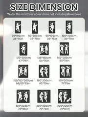 1pc Safest 100% Waterproof 6-Sided Zippered Mattress Protector