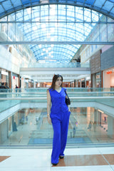 SLEEVELESS BLAZER VEST AND SUIT PANTS SET