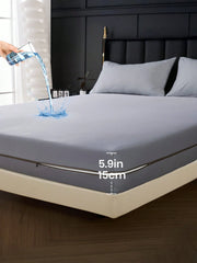 1pc Safest 100% Waterproof 6-Sided Zippered Mattress Protector