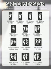 1pc Safest 100% Waterproof 6-Sided Zippered Mattress Protector