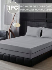 1pc Safest 100% Waterproof 6-Sided Zippered Mattress Protector