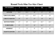 Round Neck Slim Tee-White