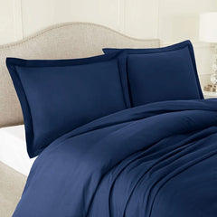 Imperial Navy Blue-Bed Sheet Set (Luxury)