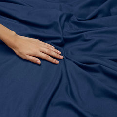 Imperial Navy Blue-Bed Sheet Set (Luxury)