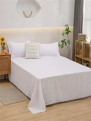 1pc Solid Color Flat Sheet, Modern Composite Fabric Bedding Flat Sheet For Bedroom